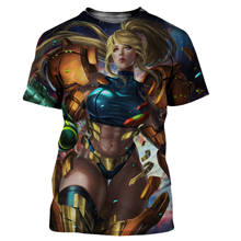 Anime METROID men/women New fashion cool 3D printed t-shirts casual Harajuku style tshirt streetwear tops dropshipping 2024 - buy cheap