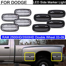4PCS clear and Smoked lens  Amber Red LED Side Marker Lights Bed Lamp For Dodge Ram 2500HD 3500HD 2024 - buy cheap