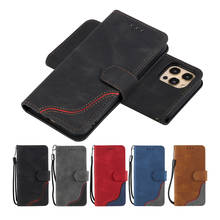 Кожаный чехол-бумажник в стиле ретро с откидной крышкой для Sony Xperia 1 II 10 III 5 III 10 ii, чехол с держателем для карт для iPhone SE 2020 Etui 7 2024 - купить недорого