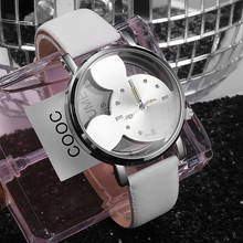 Лидер продаж, модные кварцевые часы с Микки Маусом для девочек, роскошные Брендовые повседневные Мультяшные женские часы, детские часы, Montre femme reloj mujer 2024 - купить недорого