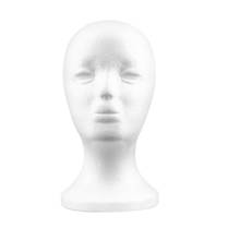 2020 Hot White Female Styrofoam Mannequin Manikin Head Model Foam Sponge Wig Hair Glasses Display Glasses Cap Display Stand 2024 - buy cheap