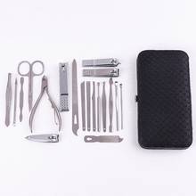 Beauty manicure pedicure knife scissors care kit manicure set 19 piece set nail clippers manicure manicure beauty tools a comple 2024 - buy cheap