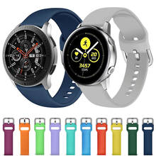 Silicone Watch Strap for Samsung Galaxy Watch 42mm Active 2  gear s3 correas band 20mm 22mm wriststrap for Huami Amazfit ремень 2024 - купить недорого