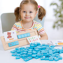 Juguete educativo de madera para niños, juguete de aprendizaje de Letras, Matemáticas, preescolar, Montessori 2024 - compra barato