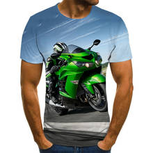 Camisa fashion para motocicleta 3d, camiseta de tamanho grande para homens, estilo punk e moto, moda verão 2020 2024 - compre barato