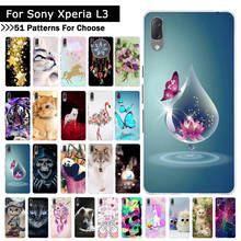 Dibujos animados para Sony Xperia L3 L 3, funda trasera de silicona TPU suave con pintura, Fundas protectoras para teléfono, Fundas Coque para Sony L3 2024 - compra barato