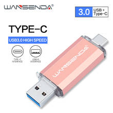 Wansenda-novo pen drive usb-c, memória flash, usb 3.0, 32gb, 64gb, 128gb, 256gb, 512gb 2024 - compre barato