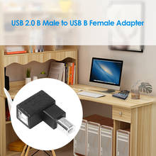 Кабель-Удлинитель USB 2,0 Type B, штекер-гнездо, под прямым углом 90 градусов, для принтера, сканера, жесткого диска 2022 - купить недорого