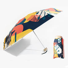 Mini Pocket 5 Folding Sunshade Sunny Umbrella Rain Women Sun Protection UV Umbrella Portable Compact Folding Sun Umbrella 2024 - buy cheap
