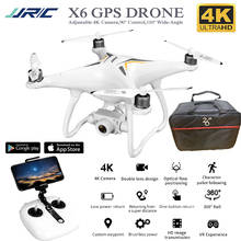 Drone profissional x6 com controle remoto sem escovas, quadricóptero ajustável, gps, 4k, 5g, wi-fi, fpv, selfie, follow me 2024 - compre barato