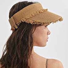 Женская Соломенная Панама пустая Топ 2021 женская летняя шляпа Защита от солнца для занятий спортом на открытом воздухе Рыбалка Пляжная Шляпа От Солнца # T1P 2024 - купить недорого