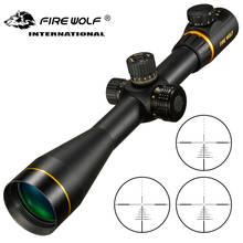 FIRE WOLF-mira telescópica para Rifle, accesorio óptico con Zoom y paralaje lateral cruzado, 5-15X50 SF, color dorado, para francotirador Airsoft 2024 - compra barato