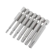 7Pcs/set Drill Bits Screwdriver Magnetic Shank Hand Tools Five-pointed Star Bore T10-T40 2024 - buy cheap