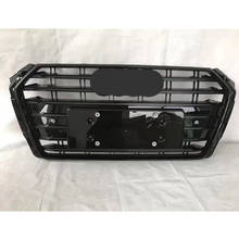 Para s4 estilo frente esporte encanta malha favo de mel capa grill gloss preto para audi a4/s4 b9 2017-2019 2024 - compre barato