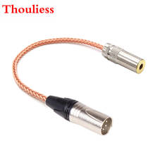 Thoulies-cabo adaptador de áudio macho equilibrado de 4.4mm para 4 pinos, xlr, cobre de cristal único, adaptador, 4.4mm para xlr 2024 - compre barato