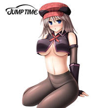 JumpTime 13cm x 8cm Hot Girl Anime God Eater Sticker 3D Car Decal Waterproof Hood Protective film, Car body, Car styling Car stickers jdm, glue sticker, for girl, the whole body 2024 - buy cheap
