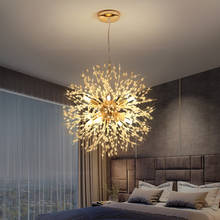Lámpara colgante de cristal con forma de globo para dormitorio, luces de suspensión plateadas modernas, de lujo, doradas, creativas, para cocina, comedor y habitación de niños 2024 - compra barato