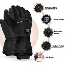 Winter Ski Outdoor Work USB Electric Heated Gloves Hand Warmer With 4000mAh Rechargeable Battery Cycling Motorcycle Gloves 2024 - buy cheap