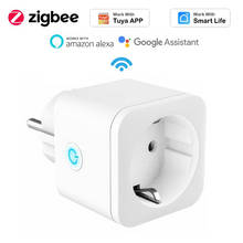 ZigBee EU FR Plug 16A Power Monitor Timer Socket For Tuya Smart Life APP Wireless Remote Control Work with Alexa Google Home 2024 - buy cheap