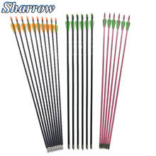 Fiberglass Arrow 73cm Spine 300  Children Glass Fiber Arrow Shaft Safe Arrowhead Archery Training Shooting Recurve Bow Practice 2024 - buy cheap