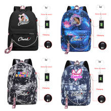 Повседневные Рюкзаки Charli Damelio, школьные ранцы с USB-зарядкой для женщин и мужчин, рюкзаки для школы, дорожные рюкзаки 2024 - купить недорого