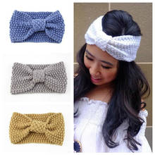 2020 New Autumn Winter Warmer Ear Knitted Headband for Women Girls Solid Woolen Headwear Turban Hair Band Head Wrap for Lady 2024 - buy cheap