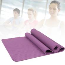 Esterilla de Yoga de TPE para principiantes, alfombrilla antideslizante de Color sólido para gimnasio en casa, ejercicio de Fitness, 183x61x0,6 cm 2024 - compra barato