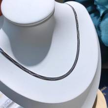 Cadena de Collar de plata de ley 925 de 45cm de largo, venta al por mayor, 5 unids/lote 2024 - compra barato