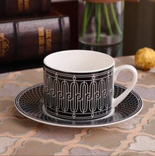 Elegant style catering bone china cup multi-style simple ceramic coffee cup and saucer dish with pattern set  with safe packing 2024 - buy cheap