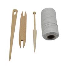 4pcs/set Wooden Shuttle Stick Rod Needle Knitting Weaving Loom Warp Thread Yarn 2024 - buy cheap