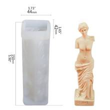 Molde de resina epóxi de cristal para corpo, faça você mesmo, arte do corpo, fragrância, formato humano, deusa vinage, gesso 2024 - compre barato