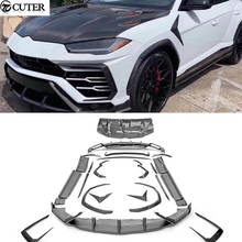 Carbon Fiber Front Bumper Lip Rear Bumper Diffuser Side Skirts Rear Spoiler Engine Hood for Lamborghini Urus Car Body Kits 2024 - buy cheap