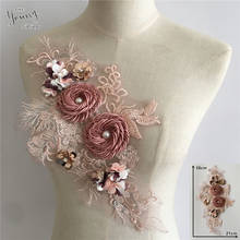 3d tridimensional flor decoração pérola lantejoulas applique costura diy artesanato roupas suprimentos acessórios 1 peça para venda 2024 - compre barato