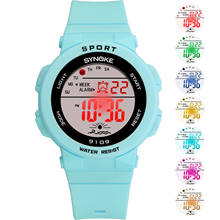 Colorful Luminous Kid Watch Sport Waterproof LED Swim Children Watches For Boys Girls Best Gifts Minimalist Candy Silicone Clock 2024 - buy cheap