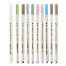 10 Colors Epoxy Resin Metallic Permanent Marker Outline Pearlescent Drawing Pens N0HE 2024 - buy cheap