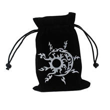 Luxury Flannel Tarot Card Storage Pouch with Drawstring Board Game Accessory 2024 - buy cheap