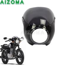 5.75 inch Motorcycle Universal Cafe Racer Front Headlight Fairing Windshield 5 3/4" Wind Deflector For Harley Sportster 1200 883 2024 - buy cheap