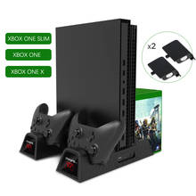 Dual Controller Charging Dock Vertical Charger Stand For Xbox One /S/ XPro Accessories Cooling Fan for  Xbox Heat Sink Base 2024 - buy cheap
