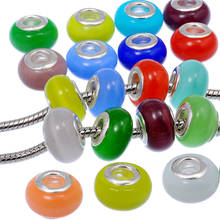 10Pcs Love Color Cat Eye Large Hole European Beads Fit Pandora Women Bracelet Bangle Beads Charms Pendants for Jewelry Making 2024 - buy cheap
