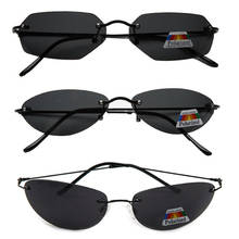Gafas de sol polarizadas para hombre, lentes de sol ultraligeras, sin montura, diseño de marca para conducir, estilo Matrix Neo, 3 uds. 2024 - compra barato