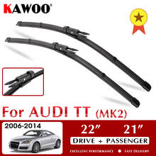 KAWOO Wiper Blade Front Car Wiper Blades For Audi TT Mk2 8J 2006 - 2014 Year Auto Windshield Windscreen Front Window 22"+21" 2024 - buy cheap