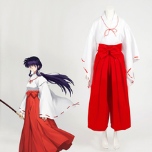 Anime Inuyasha Kikyo Kimono Cosplay Uniform Dress Women Halloween Costumes Full Set Size S M L XL 2024 - buy cheap