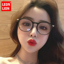 LeonLion Retro Anti-blue Light Glasses Frame Women Glasses Round Glasses For Student Eyeglasses Clear Lens Goggle Cute Pink 2024 - buy cheap