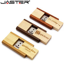 JASTER 3 colour Maple carbonized bamboo LOGO print usb flash drive usb 2.0 4GB 8GB 16GB 32GB photography 64GB gift 2024 - buy cheap