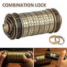 Da Vinci Code Cryptex With 2 Rings Interesting Games Brain Teaser Lock Puzzle Retro Metal Cryptex Locks Gift Educational Toys 2024 - buy cheap