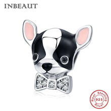 INBEAUT 100% Real 925 Sterling Silver Cute Little Smooth Hair Dog Beads fit Brand  Bracelet Chihuahua Charms Animal DIY Jewelry 2024 - buy cheap