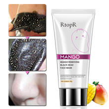 RtopR Mango Blackhead Remover Nose Mask Acne Treatment Oil Control Shrink Pores Deep Cleansing Black Face Mask T Zone Skin Care 2024 - buy cheap