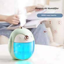 Portable Ultrasonic Humidifier Cute Pet Penguin 300ML Air USB Aroma Essential Oil Diffuser With Color Night Lamp Umidificador 2024 - buy cheap