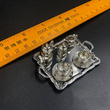 1/6 Scale WWII Metal Tea Cups with Tea Tray Set Models for 12''Figures Bodies Accessories DIY 2024 - compra barato