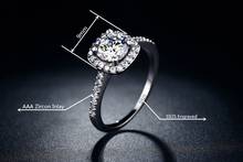 Wholesale Korean style New trend Crystal from Swarovskis ring For Women Fashion 925 Sliver Jewelry Woman Couple Rings 2024 - buy cheap